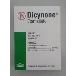 Dicynone Etamsilato 250 Mg 4 Ampolleta de 2 Ml GRUNENTHAL