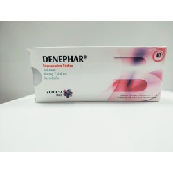 DENEPHAR ENOXAPARINA. SOLUCIÓN INYECTABLE CADA JERINGA CONTIENE: ENOXAPARINA SÓDICA 40 MG ENVASE CON 2 JERINGAS. DE 0.4 ML. ZURI