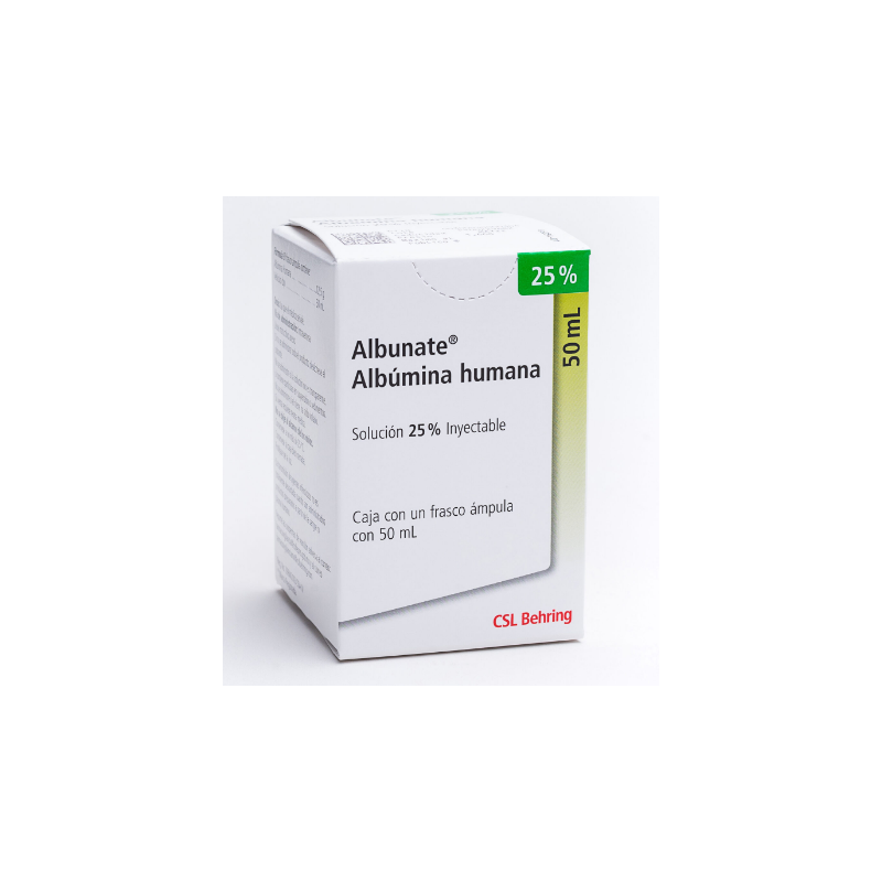 Seroalbúmina humana o albúmina humana. Solución Inyectable Cada envase contiene: Seroalbúmina humana o albúmina humana 12.5 g En