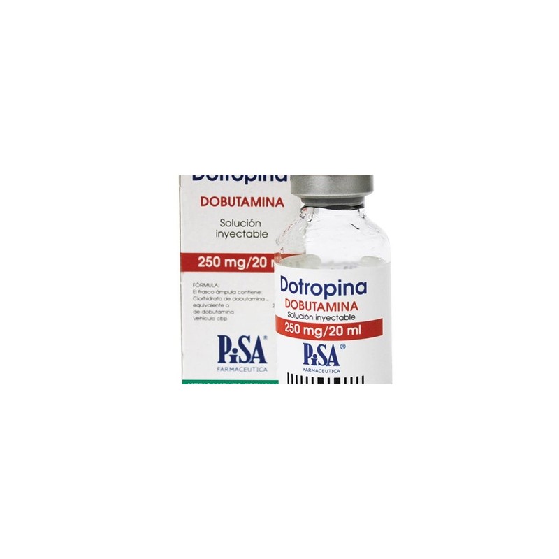Dobutamina.Pisa Solución Inyectable. Cada frasco ámpula o ampolleta contiene: Clorhidrato de dobutamina equivalente a 250 mg de 