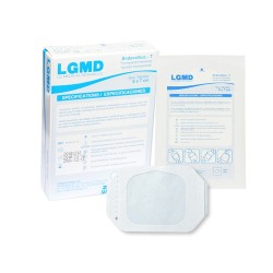Apósitos Transparente, microporoso, autoadherible, estéril y desechable. Medidas: 7.0 a 8.5 x 5.08 a 6.0 cm. Envase con 50 pieza