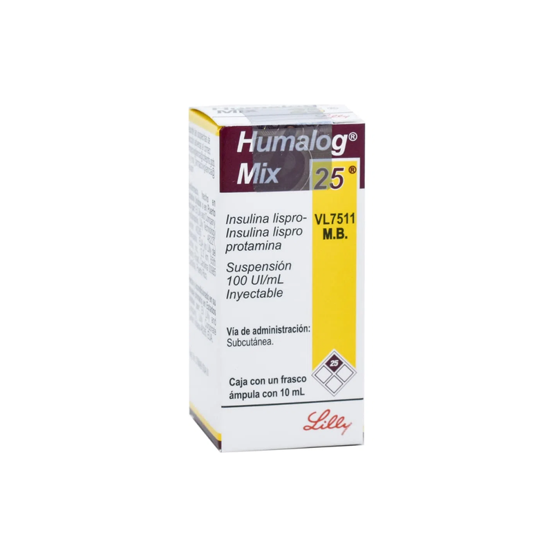 Humalog Mix Insulina lispro protamina. Suspensión Inyectable Cada ml contiene: Insulina lispro (origen ADN recombinante) 25 UI I