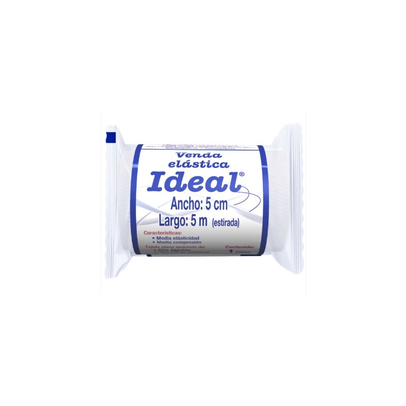 Venda Elastica (Ideal) A: 5cm. L: 5mt. c/1 Pieza IDEAL