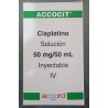 Accocit  CISPLATINO 50mg/ 50mL. Envase con 1fco.ampula  Seco, manejable hasta 25°C.                                             
